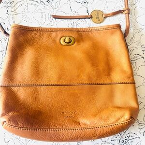 Margot Tan Leather Crossbody Bag - Excellent Condition